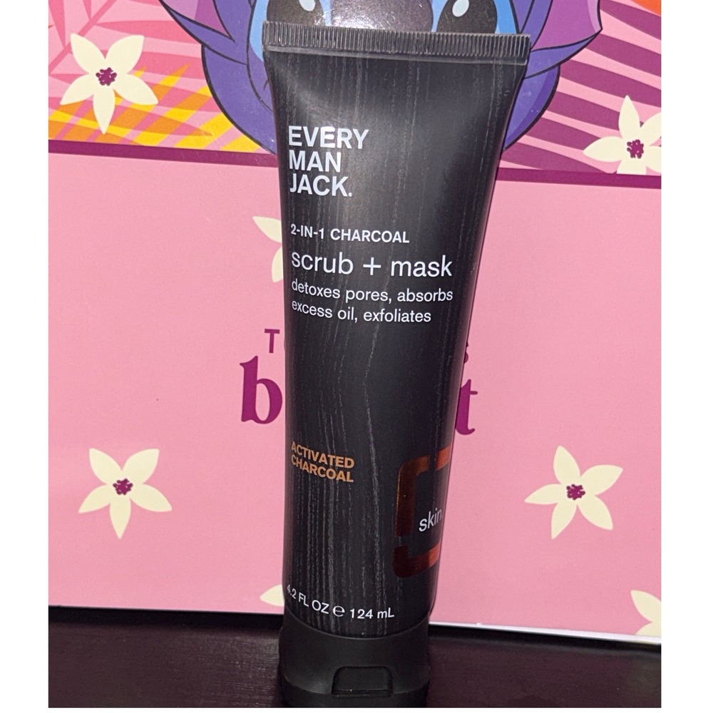 Every Man Jack 2-in-1 Charcoal‎ Scrub Plus Mask Detoxes Pores 4.2 fl oz